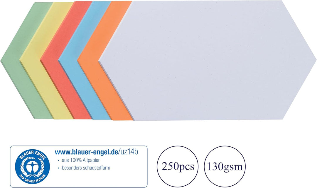 FRANKEN Moderationskarten Königswabe, 297 x 165 mm, sortiert, 500 Stück, farblich sortiert, UMZ 1730