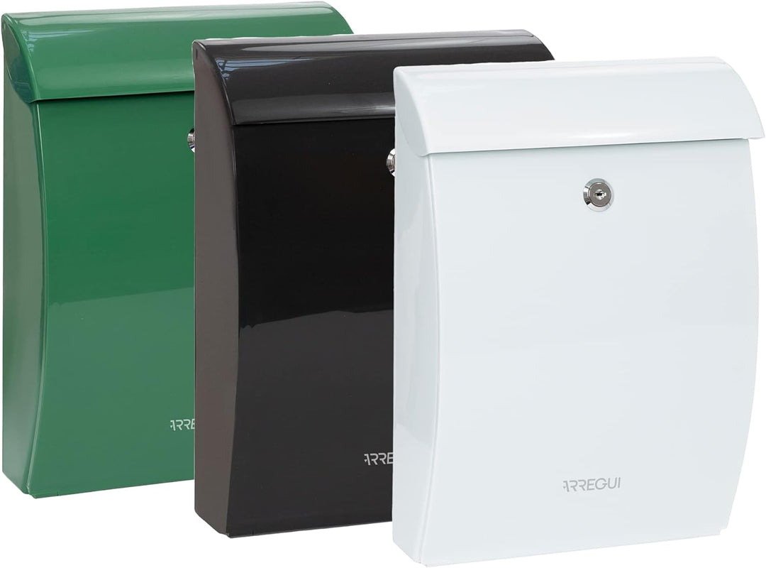 ARREGUI Briefkasten aus hochbeständigem Kunststoff, Postkasten Grösse M (DIN A4), witterungs und kor