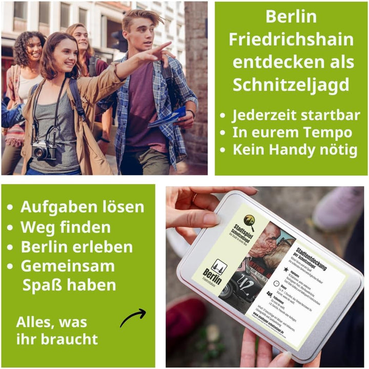 Schnitzeljagd Berlin – Stadtspiel für Erwachsene und Familien | Stadtrallye durch Friedrichshain | E