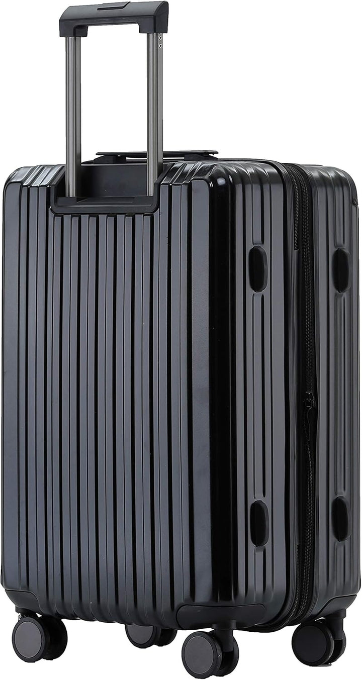 Münicase M816 TSA-Schloss Koffer Reisekoffer Trolley Kofferset Hardschale Boardcase Handgepäck (Schw