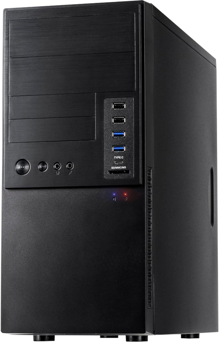Inter-Tech IT-6865 Micro-Tower PC-Gehäuse (Micro-Tower, PC, Schwarz, 14 cm, 34 cm, CE)