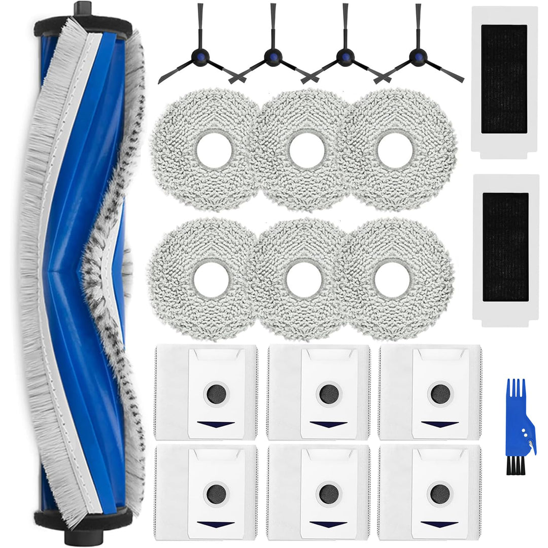 Zubehörset für ECOVACS DEEBOT T30 Omni / T30 Pro Omni, Saprdii 6 Antibakterielle Staubbeutel, 6 Mopp