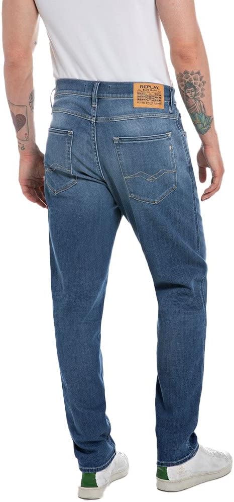 Replay Herren Sandot Jeans 29W / 34L 009 Medium Blue, 29W / 34L 009 Medium Blue