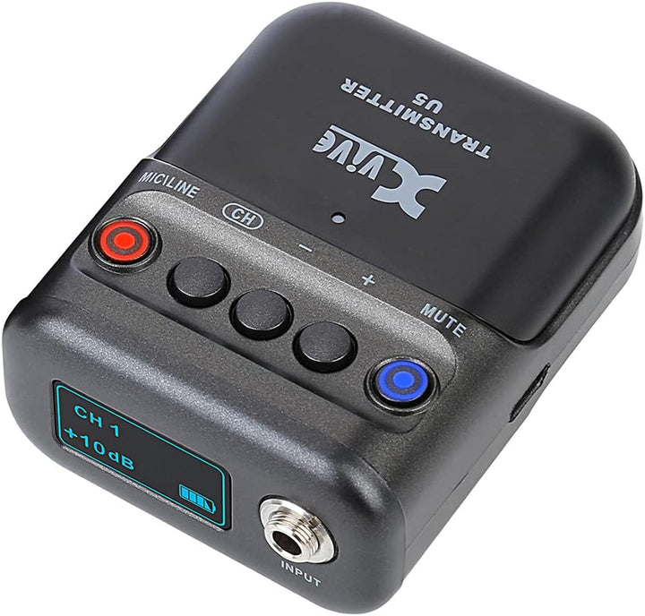 XVive U5 Wireless Audio System – Kabelloses Lavalier Mikrofon Set für Kamera, Video & Interviews, 2,