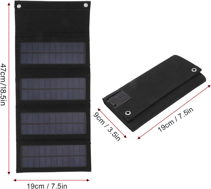 Robustes Faltbares 40-W-Solarpanel-Ladegerät für Outdoor-Camping-Wandern, Tragbares Monokristallines