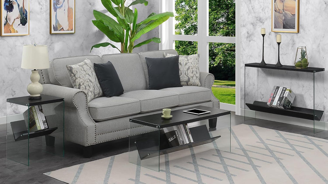 Convenience Concepts SoHo Modern Living Aufbewahrungsregal, moderner Couchtisch für Familienzimmer,
