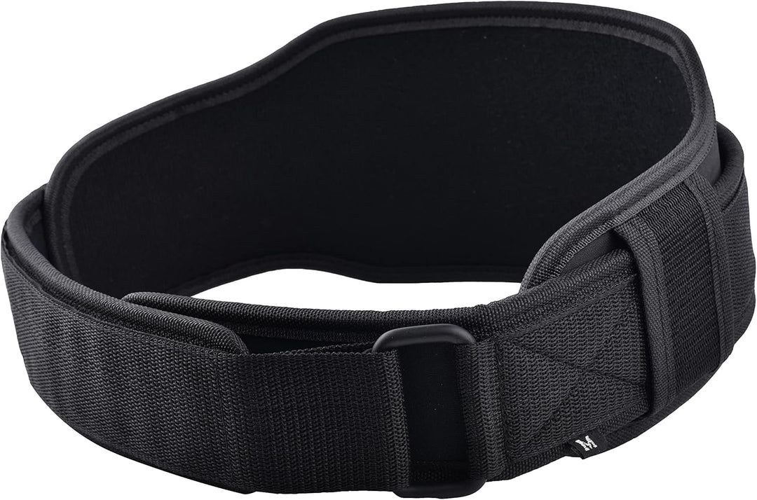 Gewichthebergürtel Neopren 14cm Mit Dual Widerstand für Kniebeugen L Schwarz, L Schwarz