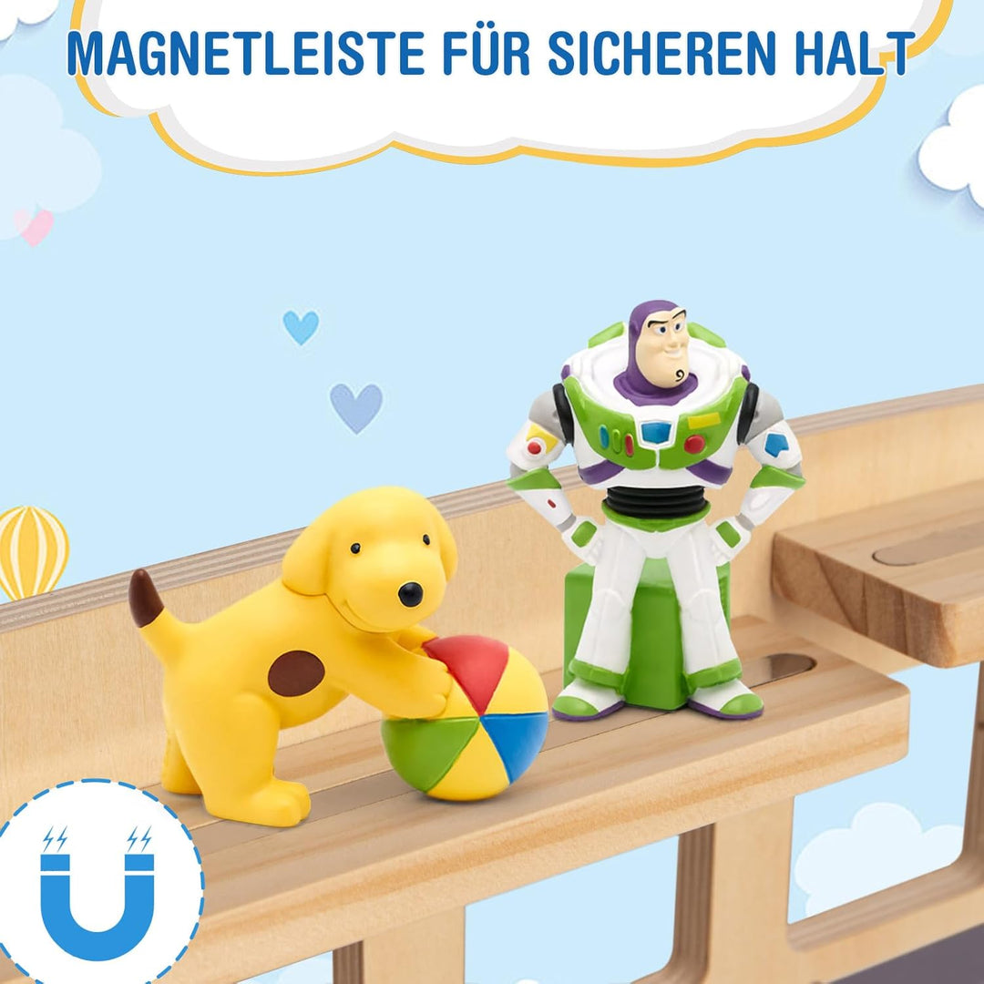Todeco Tonie-Regal für Toniebox Hörfiguren, Magnetische Aufbewahrung für 20-25 Tonie, Perfekte Tonie