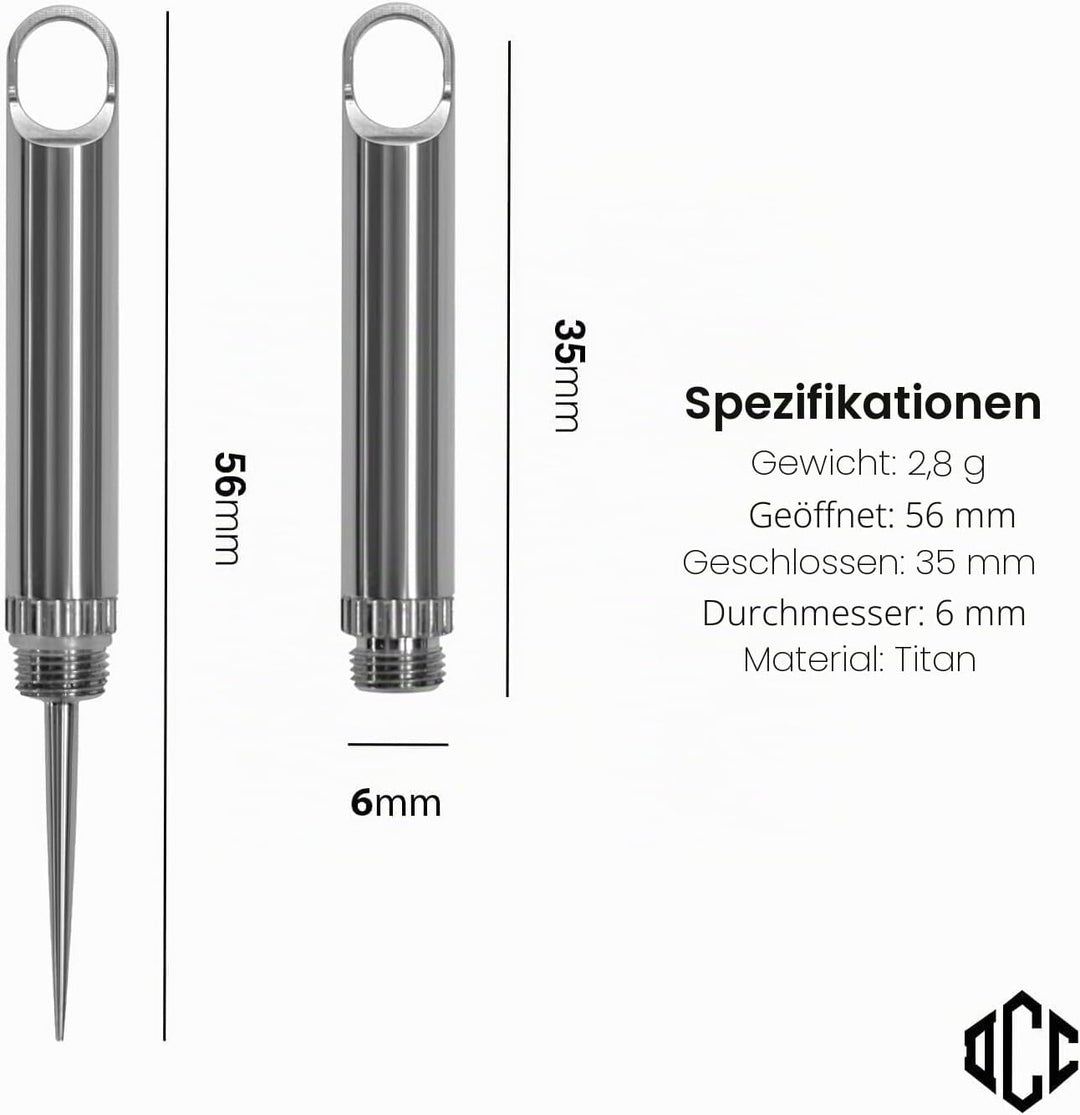 Micro tipick Outdoor Zahnstocher EDC Schlüsselanhänger Werkzeug Camping Picknick mit Schutzhülle Hal