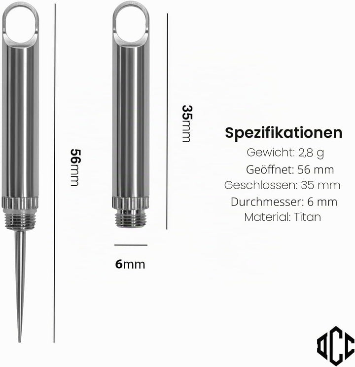 Micro tipick Outdoor Zahnstocher EDC Schlüsselanhänger Werkzeug Camping Picknick mit Schutzhülle Hal