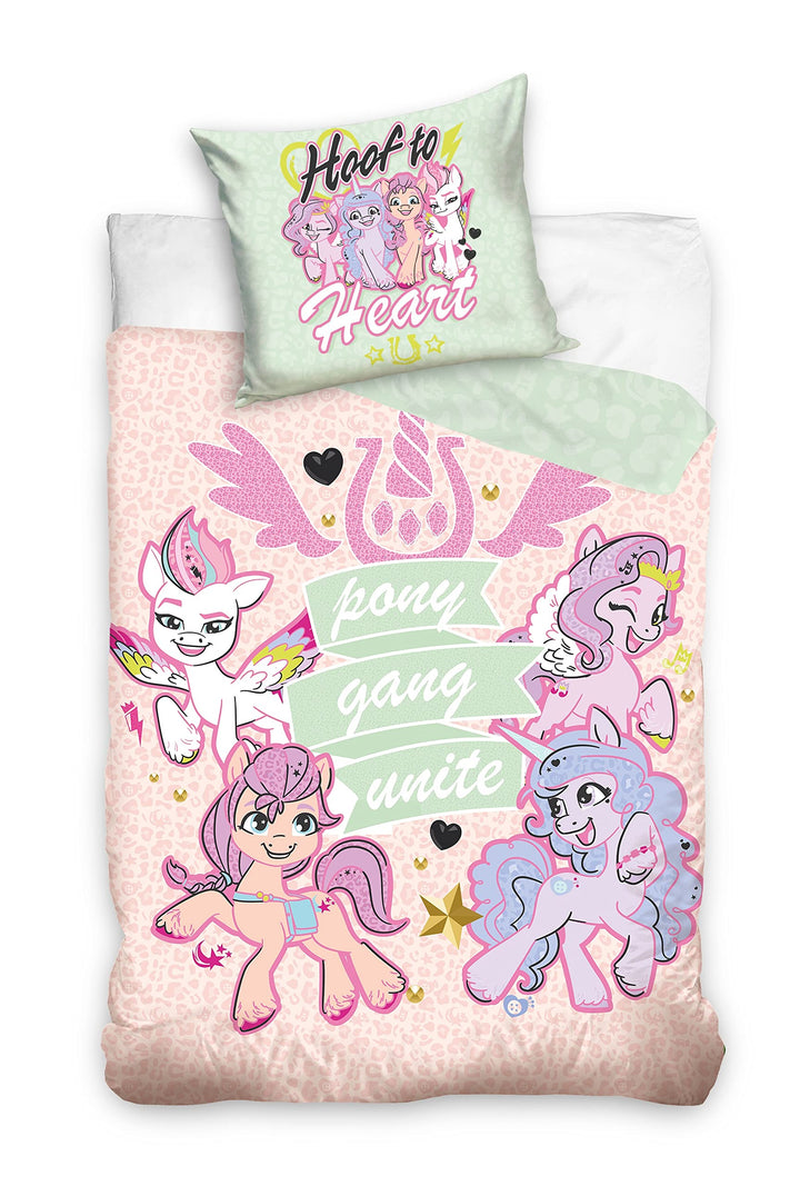 Carbotex My Little PonyKinderbettwäsche Babybettwäsche Kinder Bettwäsche 100x135 cm + 40X60 cm, Rosa