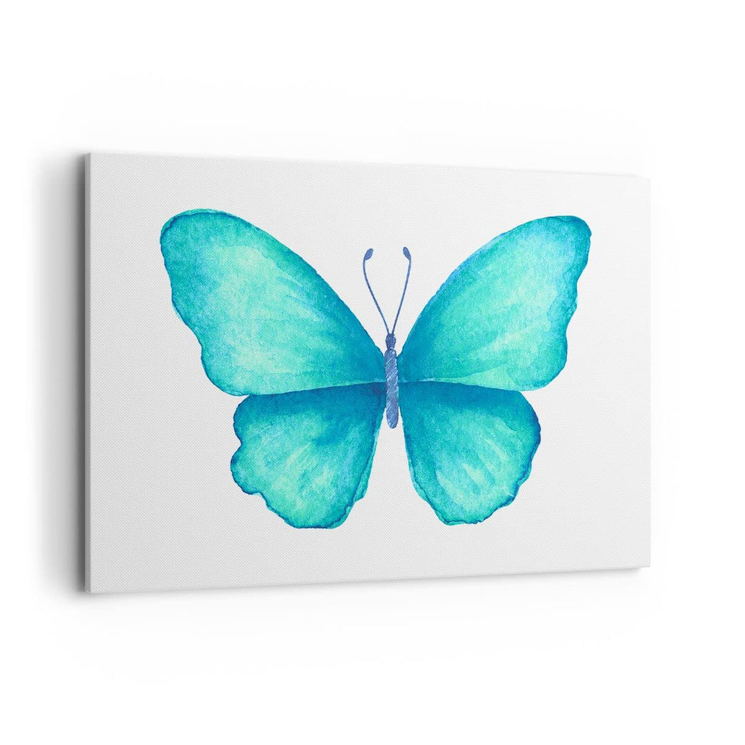 Bilder auf Leinwand 100x70cm Leinwandbild Schmetterlinge Fliegen Kindheit Sommer Gross Wanddeko Bild