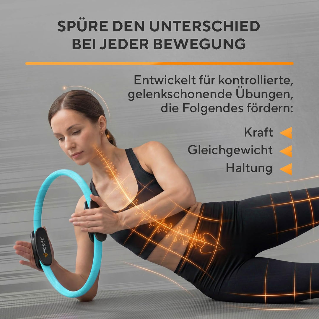 MANTRA SPORTS Pilates Ring Fit Fitness Ring Beckenbodentrainer für Frau &amp; Männer, Beckenboden Traini