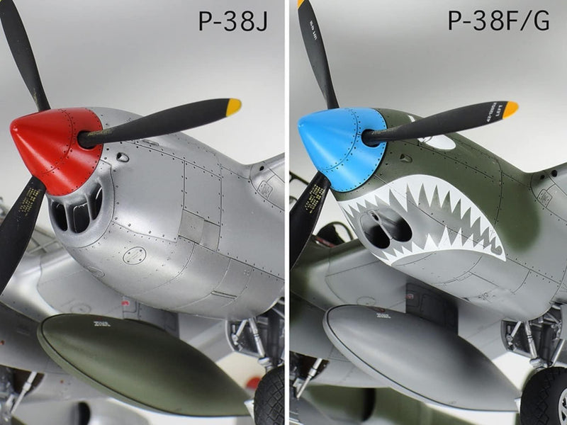 Tamiya 61123 1:48 US P-38 J Lightning - Modellbau, Plastik Bausatz, Hobby, Basteln, Kleben, Modellba