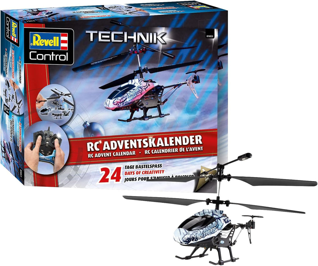 Revell Adventskalender RC Helicopter I Ferngesteuerter Hubschrauber I zum Basteln I RC Adventskalend