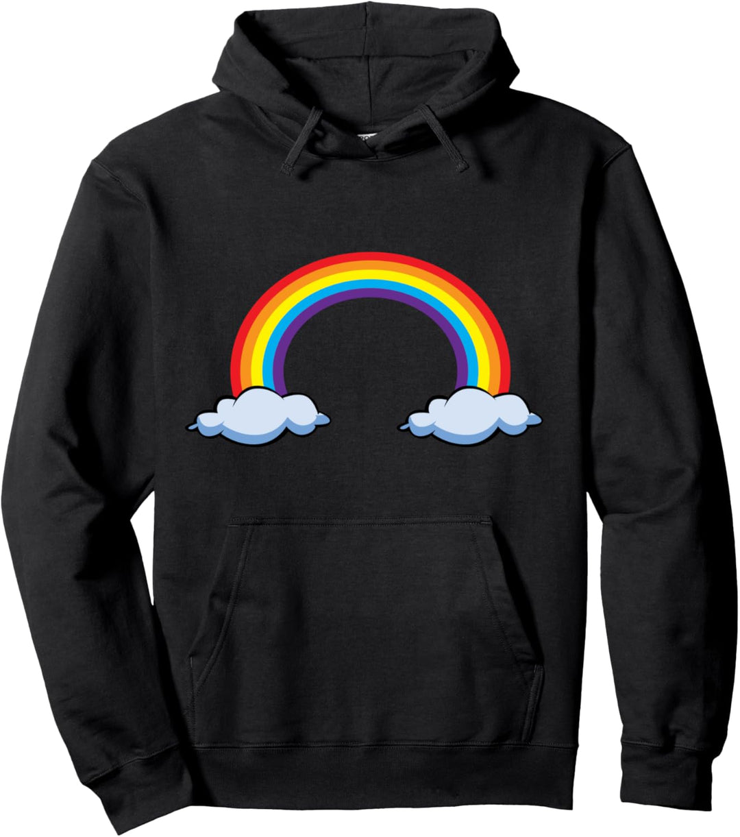 Regenbogen mit Wolken | Rainbow Pullover Hoodie