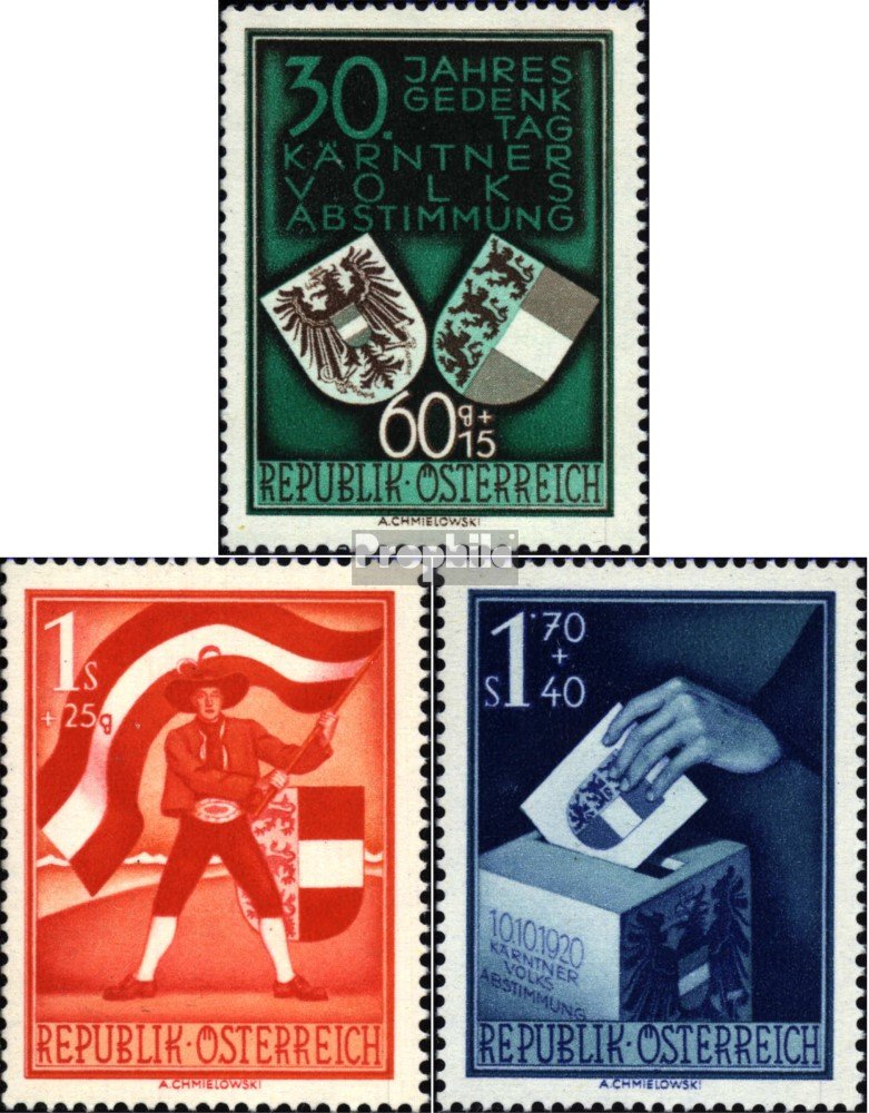 Prophila Collection Österreich 952-954 (kompl.Ausg.) 1950 Kärnten (Briefmarken für Sammler)