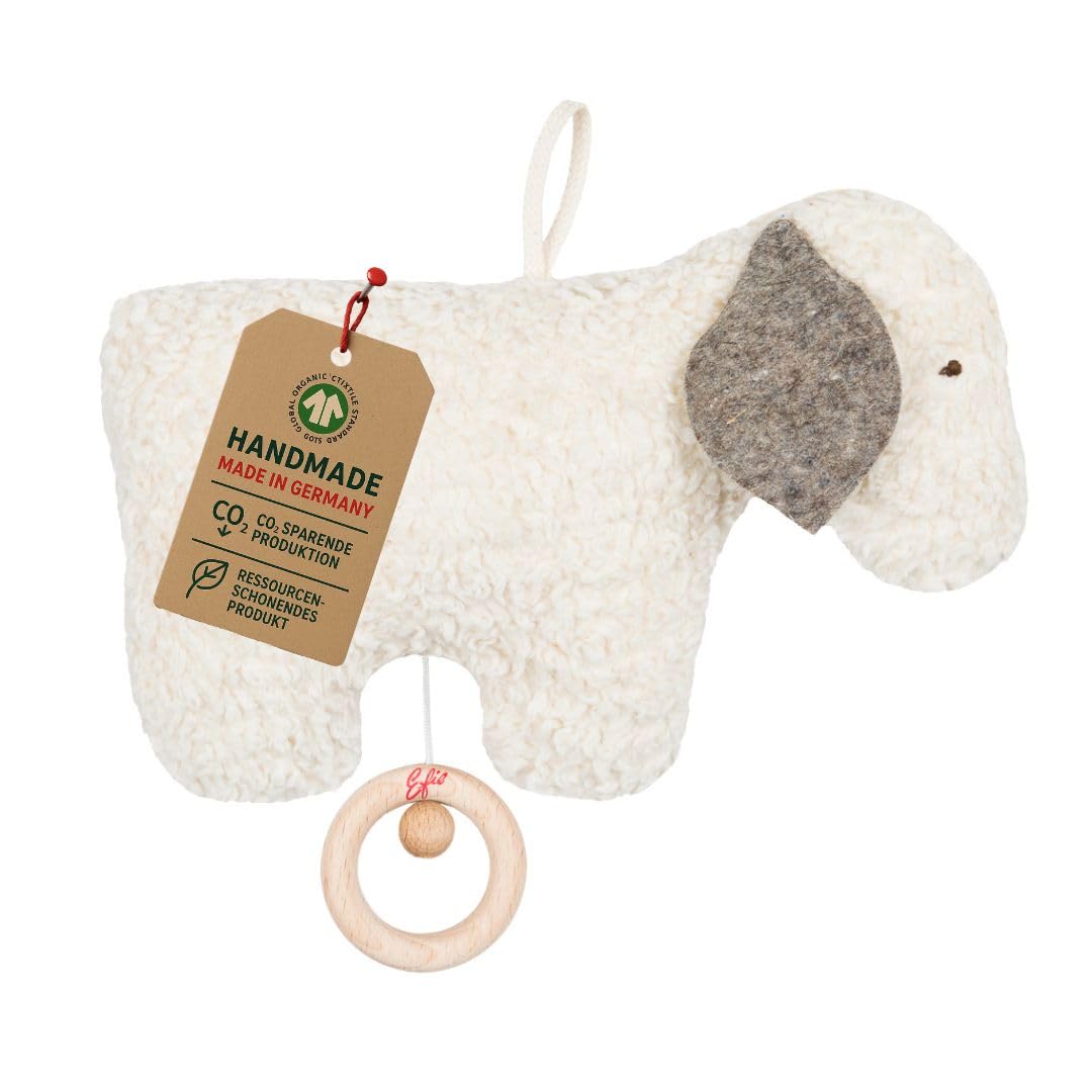 Efie Bio - Spieluhr Schäfchen, kontrolliert biologischer Anbau (organic), Made in Germany, GOTS zert