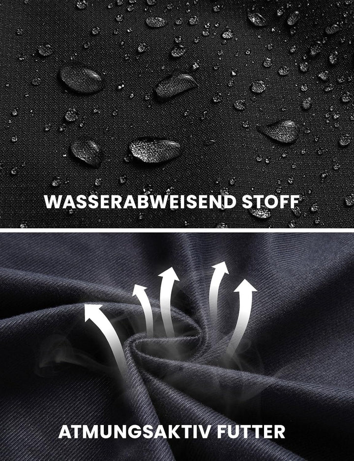 donhobo Damen Wanderjacke Outdoor Jacke Leichte Übergangsjacke Winddichte Jacke Wasserdicht Regenjac