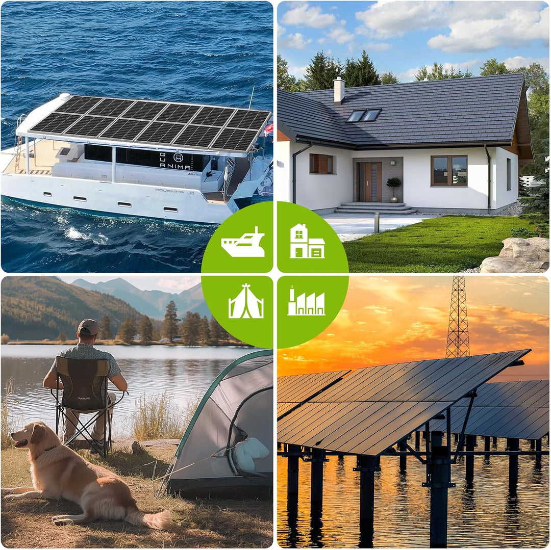 18BB 2 * 200Watt Solarpanel, N-Type 12V 400 W Solarmodul, Hocheffiziente Monokristalline PV Module,