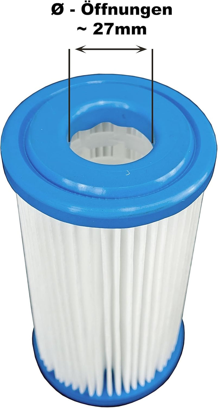 Wasserfilter 5" Anschluss 1" Garten Hauswasserwerke Schmutzfilter 3x Filtereinsatz (Faltenfilter), F