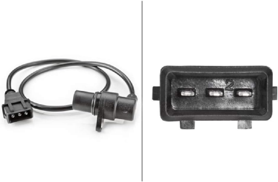 HELLA 6PU 009 163-761 Impulsgeber, Kurbelwelle - 12V - 3-polig - Kabel: 565mm - mit Dichtung