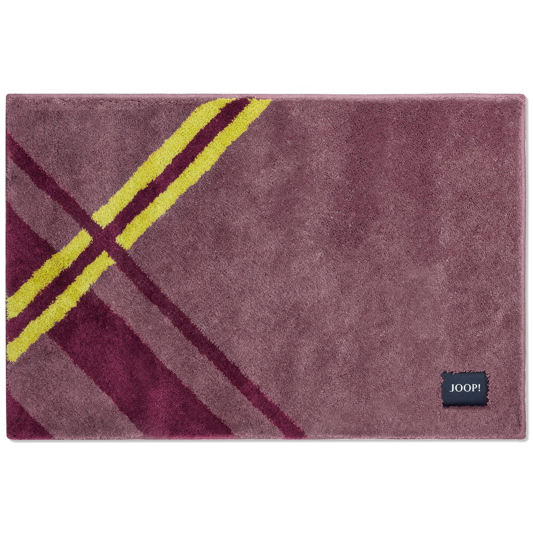 JOOP! Badteppich Checks Farbe Mauve Grösse 60x90cm Mauve 60 x 90 cm, Mauve 60 x 90 cm