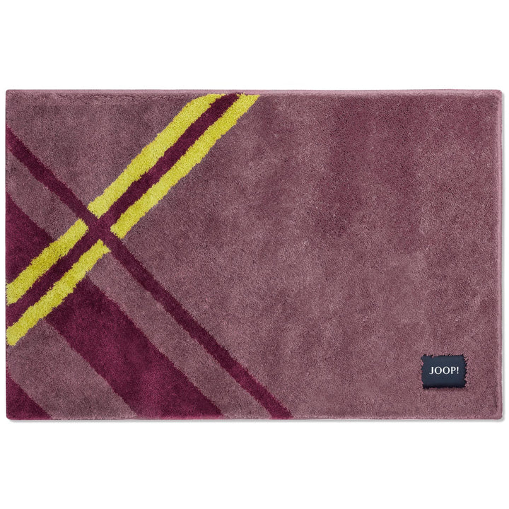 JOOP! Badteppich Checks Farbe Mauve Grösse 60x90cm Mauve 60 x 90 cm, Mauve 60 x 90 cm
