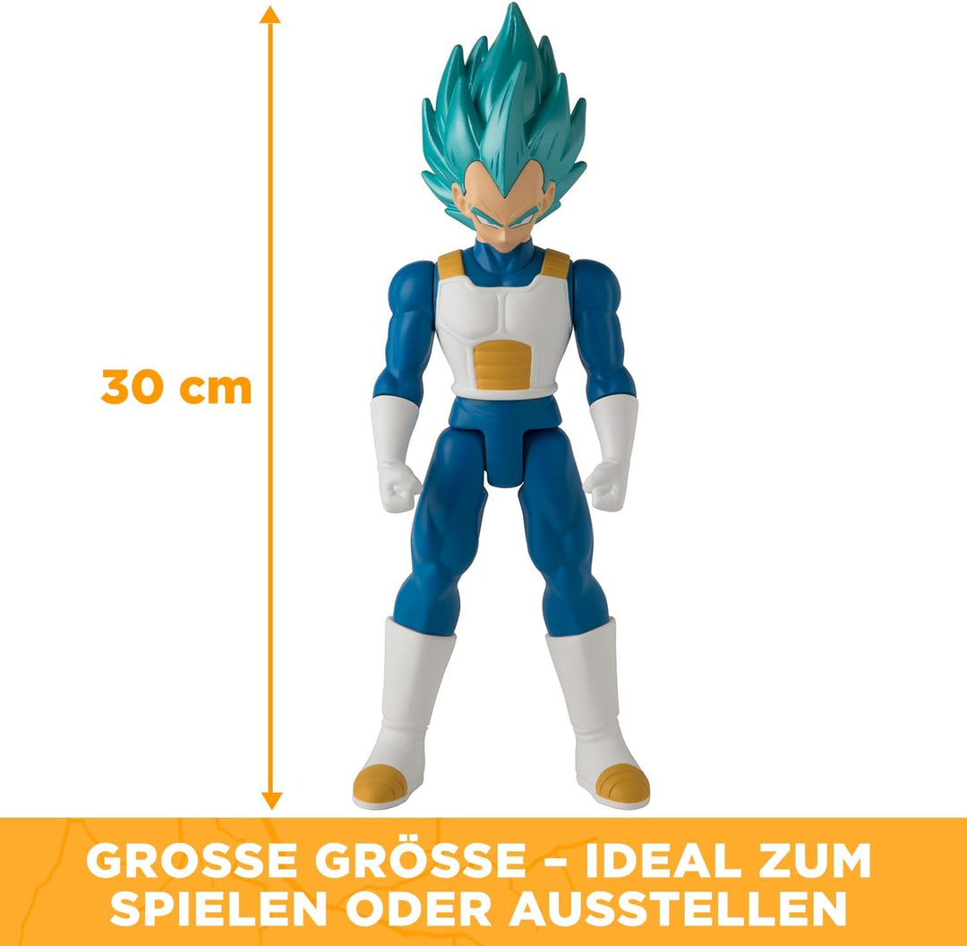 BANDAI - Dragon Ball Super - Riesenlimitbrecherfigur 30 cm - Super Saiyan Vegeta Blue - Offizielle D
