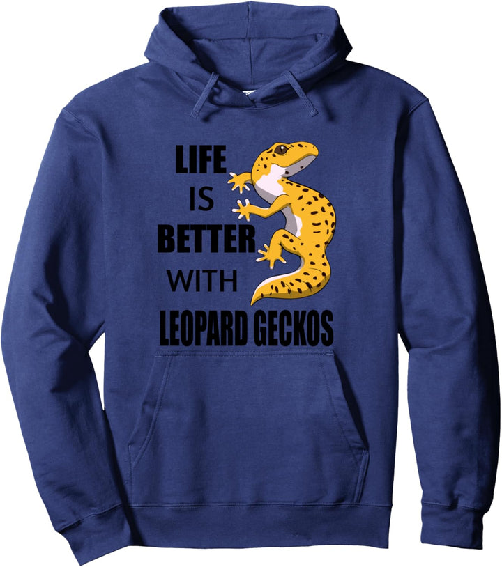 Lustiger Spruch Leopard Gecko Echse Reptil Pullover Hoodie