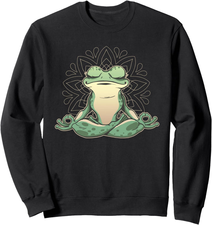 Frosch, Yoga, Meditation Sweatshirt