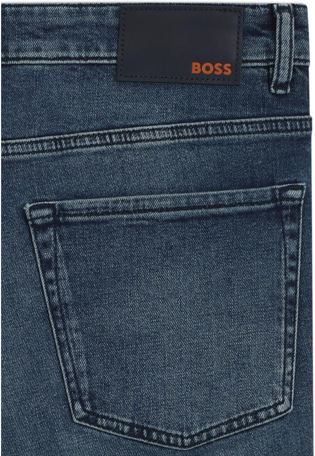BOSS Herren Re.Maine BC-C Schwarze Maine Regular-Fit Jeans aus bequemem Stretch-Denim 29W / 34L Medi