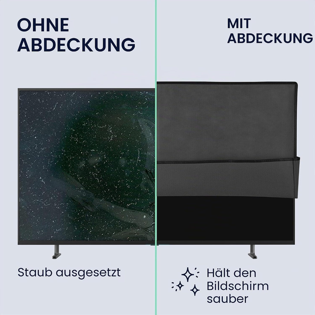kwmobile 65" TV Hülle - Fernseher Bildschirmschutz Abdeckung - TV Bildschirm Staubschutzhülle - Dunk