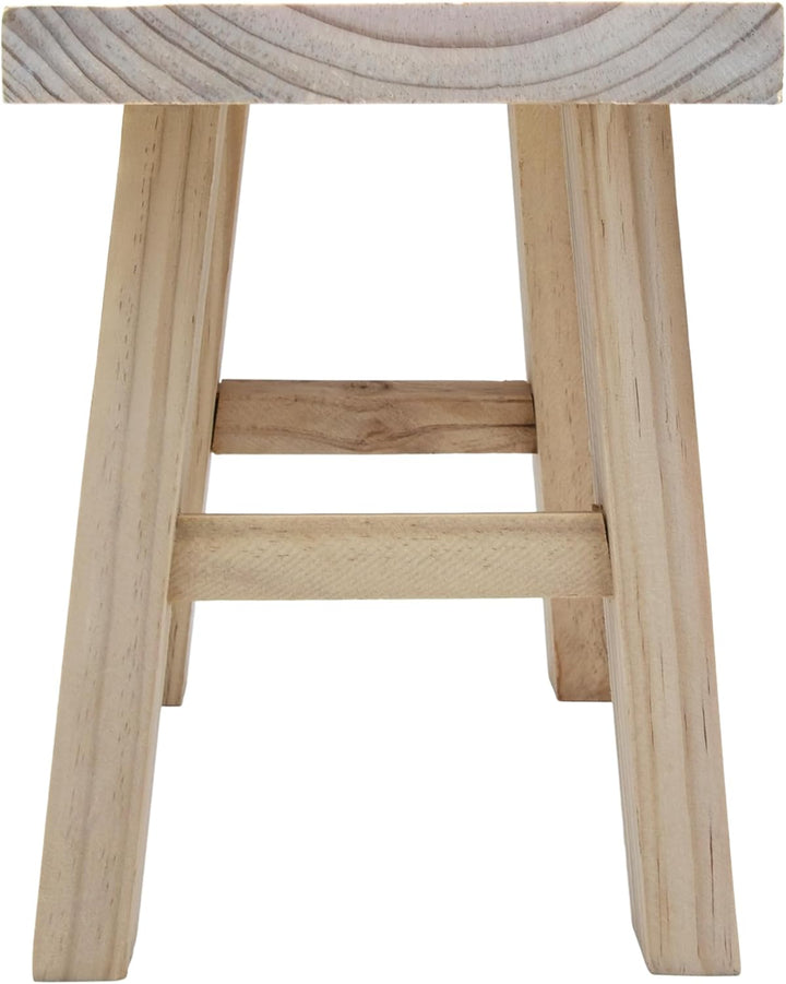 Spetebo Echtholz Blumenbank Natur rechteckig - 31 x 25 cm - Holz Pflanzenständer naturbelassen - Blu