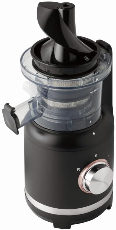 Berlinger Haus Schraubenentsafter | Slow Juicer in Schwarz-Roségold | 300W Motor mit leiser Technolo