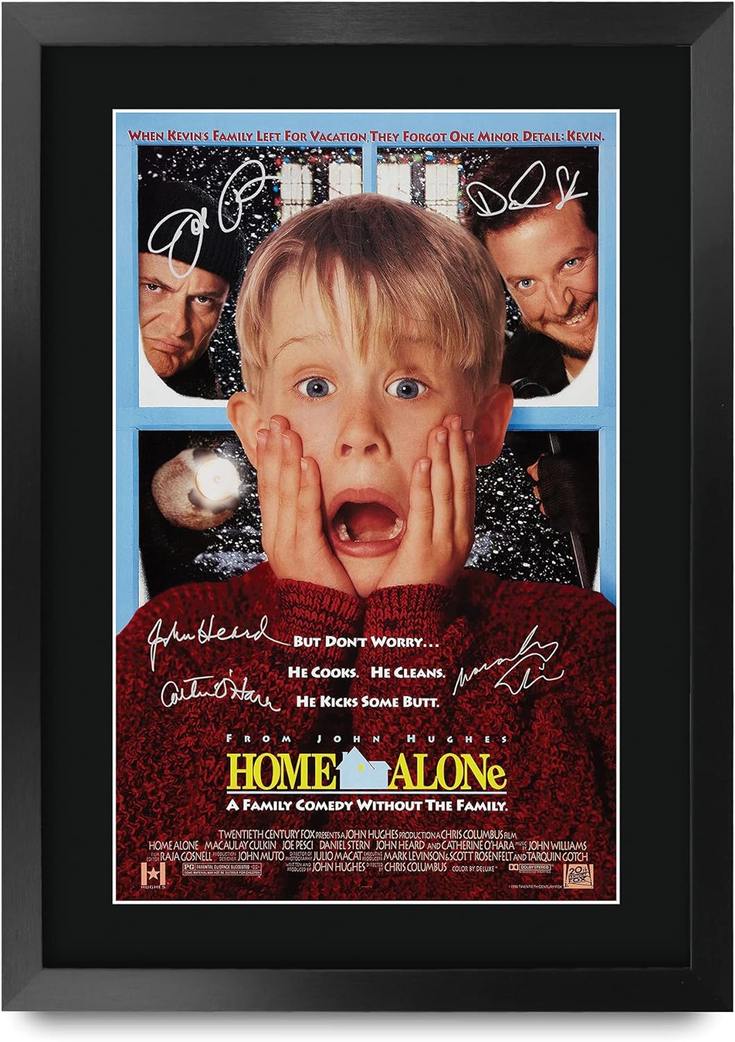 HWC Trading A3 FR Home Alone Macaulay Culkin Geschenke Printed Poster Autogramm Bild für Film-Memora