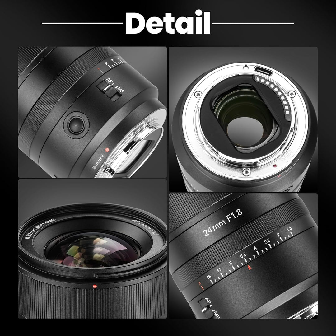 7artisans 24 mm F1.8 Autofokus Objektiv geeignet für Sony E Weitwinkel Full Frame faszinierend für a