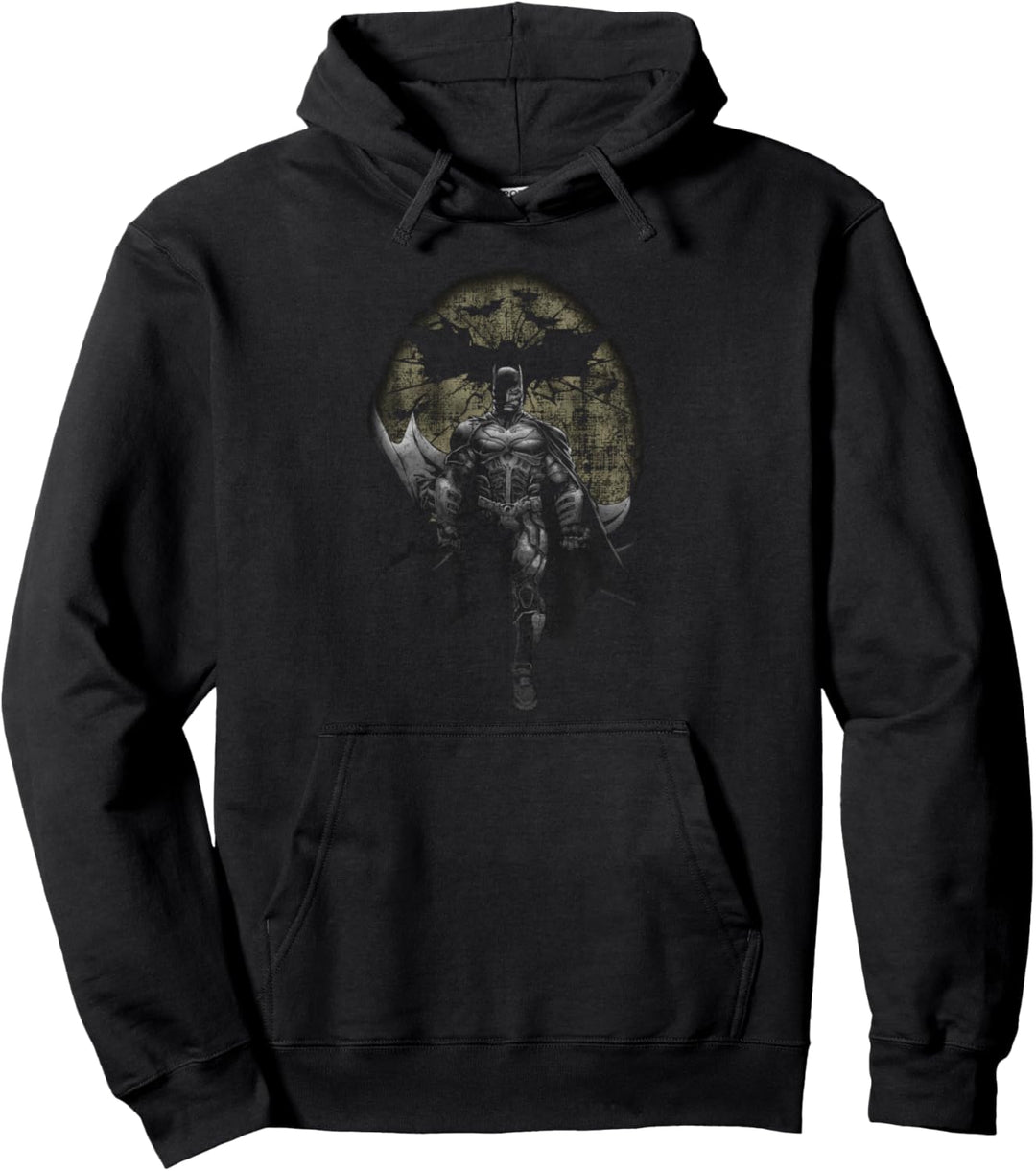Batman Dark Knight Rises Distressed Pullover Hoodie