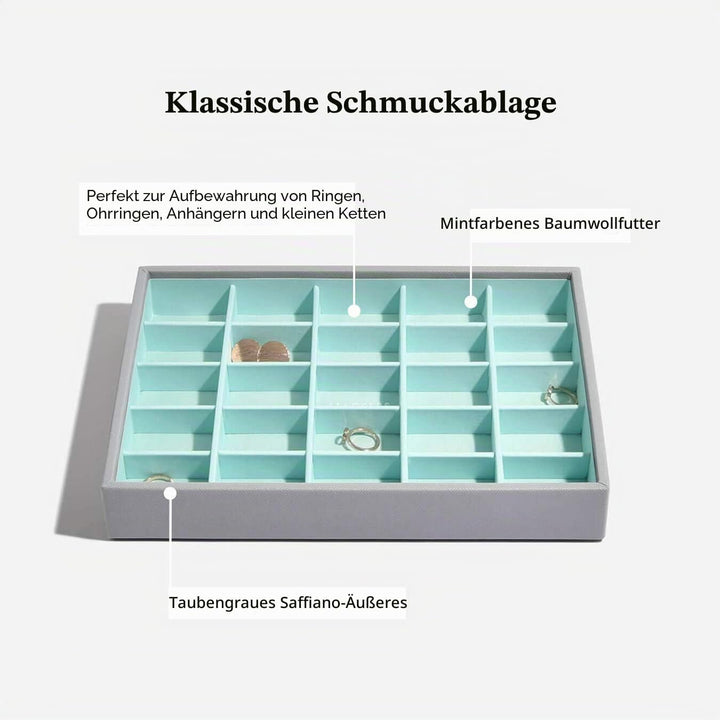 Stackers Grau Mint Klassisch Schmuckschatulle - 4 Dove Grey/Mint Green, Dove Grey/Mint Green