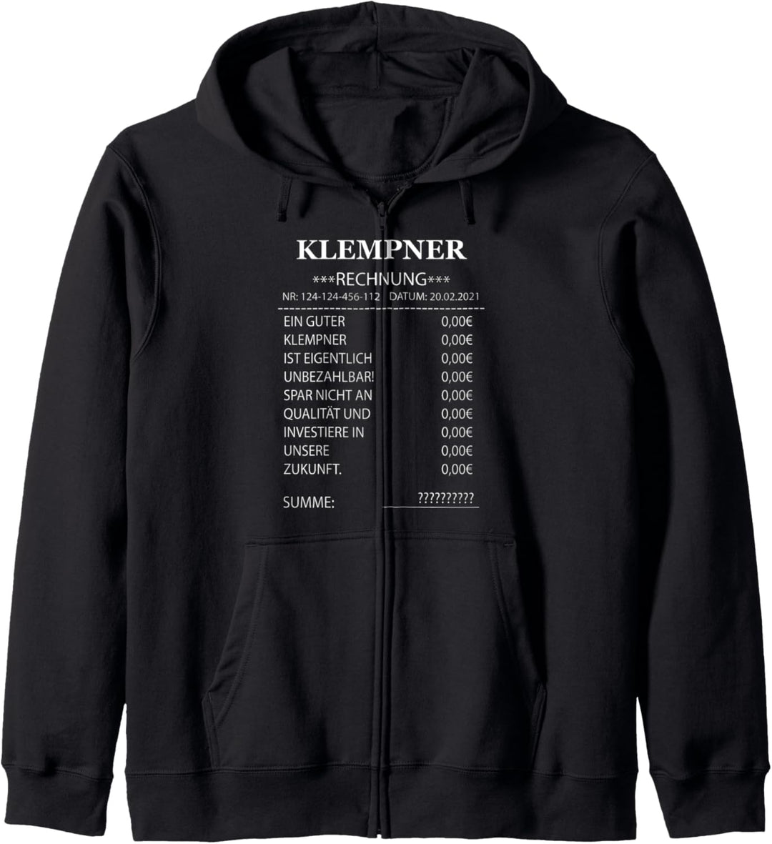 Klempner Kapuzenjacke