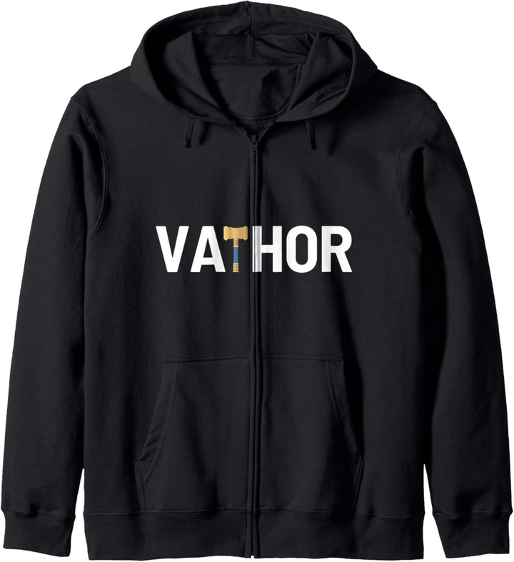 Vathor Coolster Papa Va Thor Vater Spruch Vatertag Geschenk Kapuzenjacke
