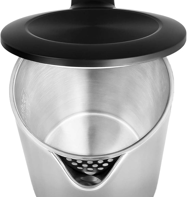 Wasserkocher Edelstahl 1,5L mit Temperatureinstellung 40-100°C, Doppelwandig Cool Touch, 3000W Schne