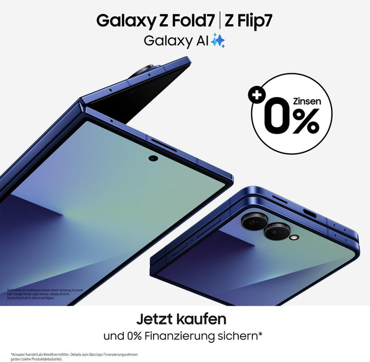 Samsung Galaxy Z Flip7 AI Smartphone mit Galaxy AI, KI-Handy mit Android, Faltbares Design, Infinity
