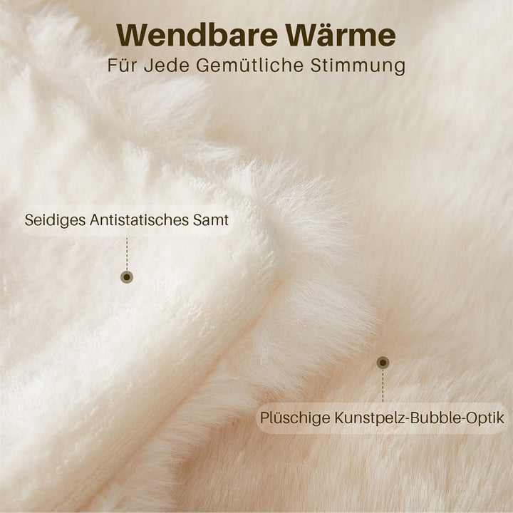 Kuscheldecke Kaninchen Plüsch Decke Super Soft Wohndecke Dick 1000 G/M² Flanell Decke Couchdecke War