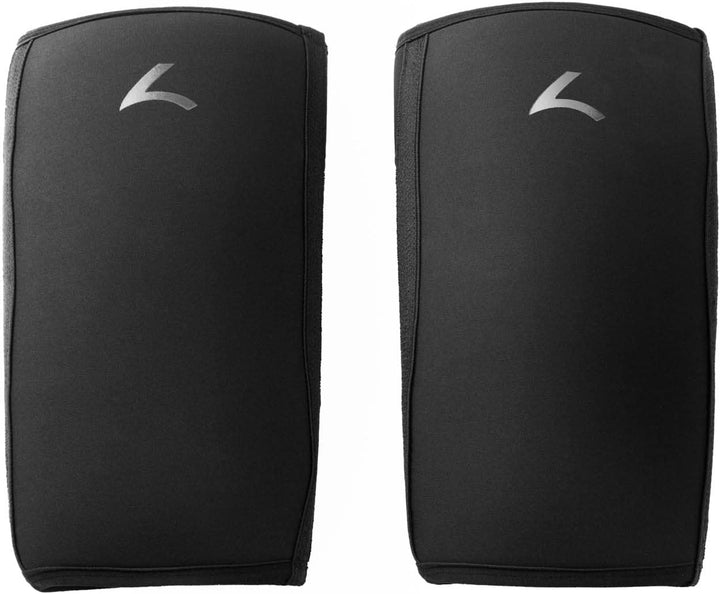 reeva Unisex-Adult Powerlifting Sleeves-7mm Knee Sleeve, Black, XL