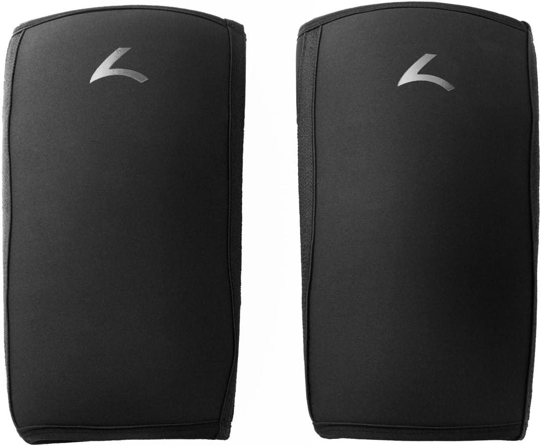 reeva Unisex-Adult Powerlifting Sleeves-7mm Knee Sleeve L Schwarz, L Schwarz