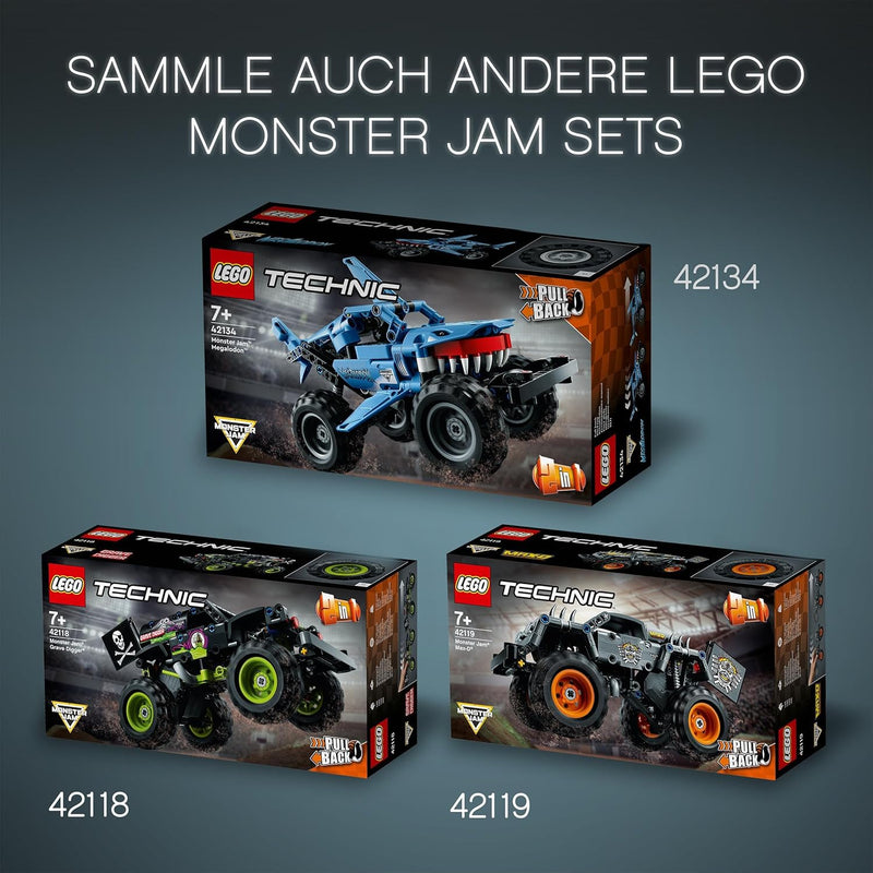 LEGO 42135 Technic Monster Jam EL Toro Loco, Monster Truck-Spielzeug ab 7 Jahre, Spielzeugauto-Set f