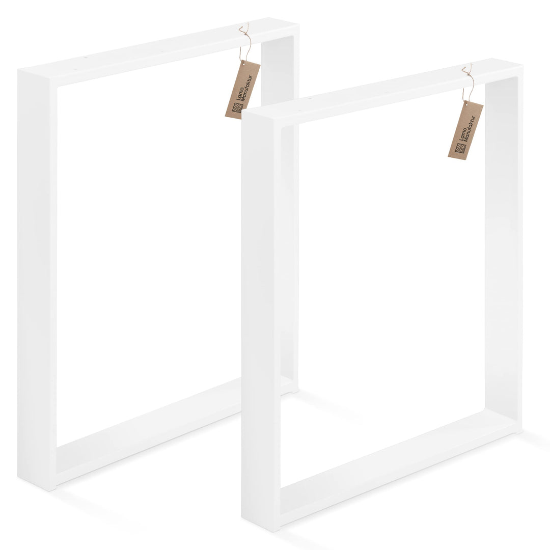 LAMO Manufaktur Tischbeine für Schreibtisch Esstisch, Simple Medium, Vierkantprofil 60x30 mm, Tischg