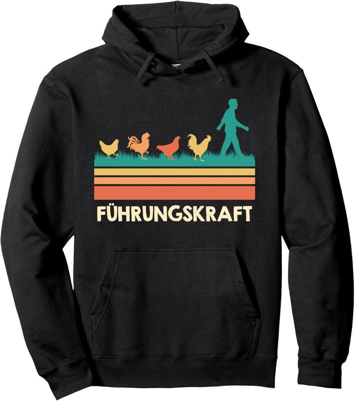 Hühner Führungskraft Landwirt Pullover Hoodie