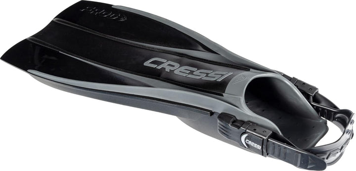 Cressi Geräteflossen Tauchen Frog Made in Italy Verstellbare Flossen M/L Schwarz, M/L Schwarz